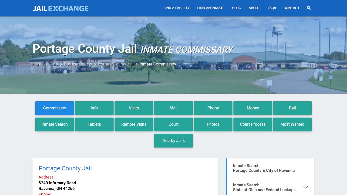 Inmate Commissary, Care Packs - Portage County Jail, OH